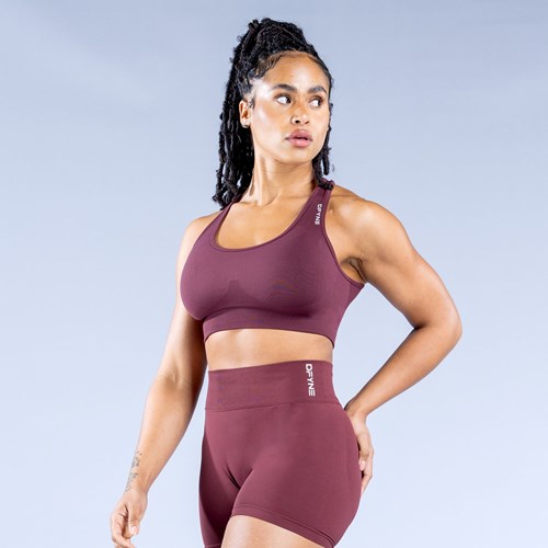 DFYNE Dynamic Sports Bra Burgundy | 1268370-TZ