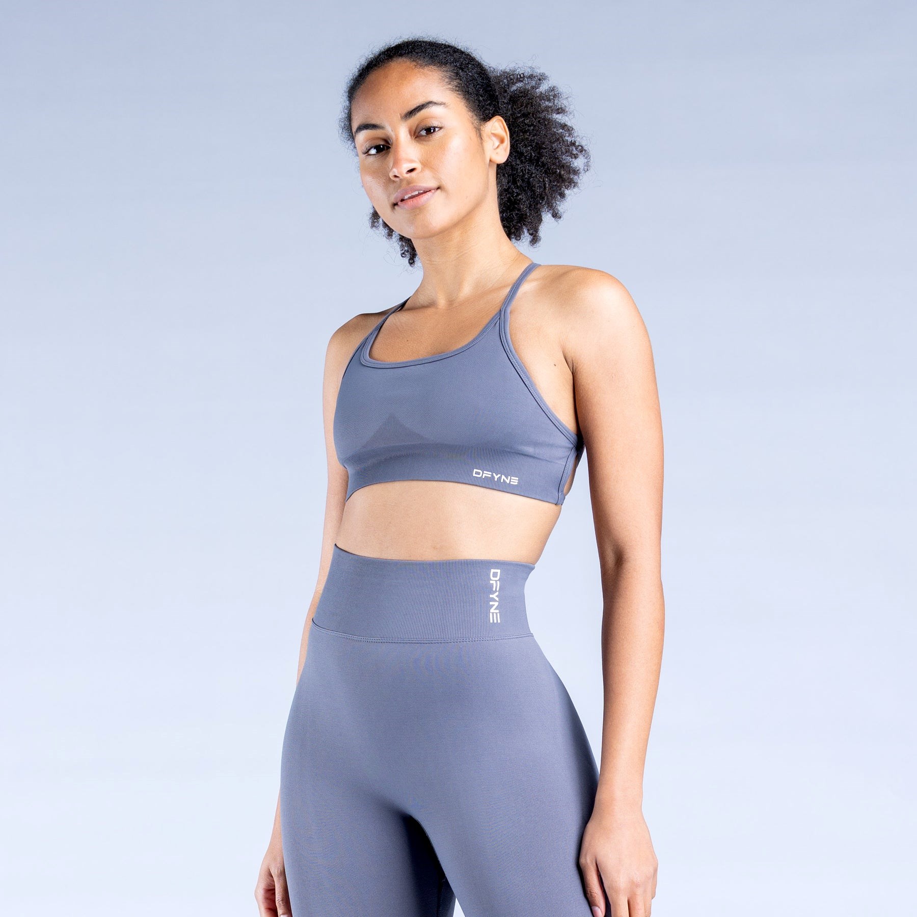 DFYNE Dynamic Backless Sports Bra Dark Stone Grey | 3415960-NF