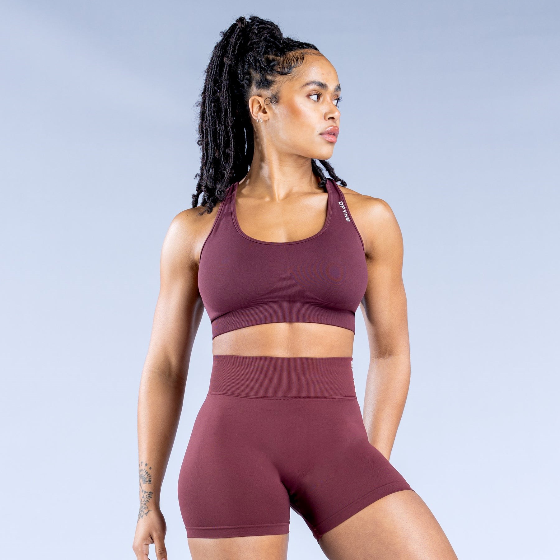 DFYNE Dynamic Sports Bra Burgundy | 1268370-TZ