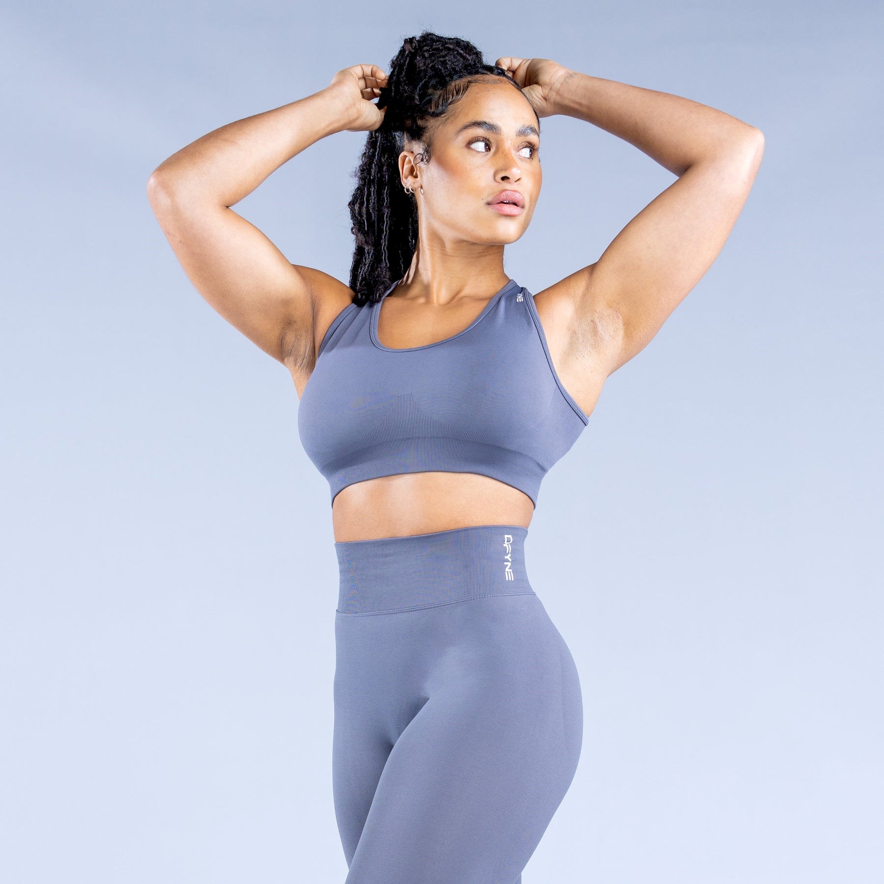 DFYNE Dynamic Sports Bra Dark Stone Grey | 2490531-ON