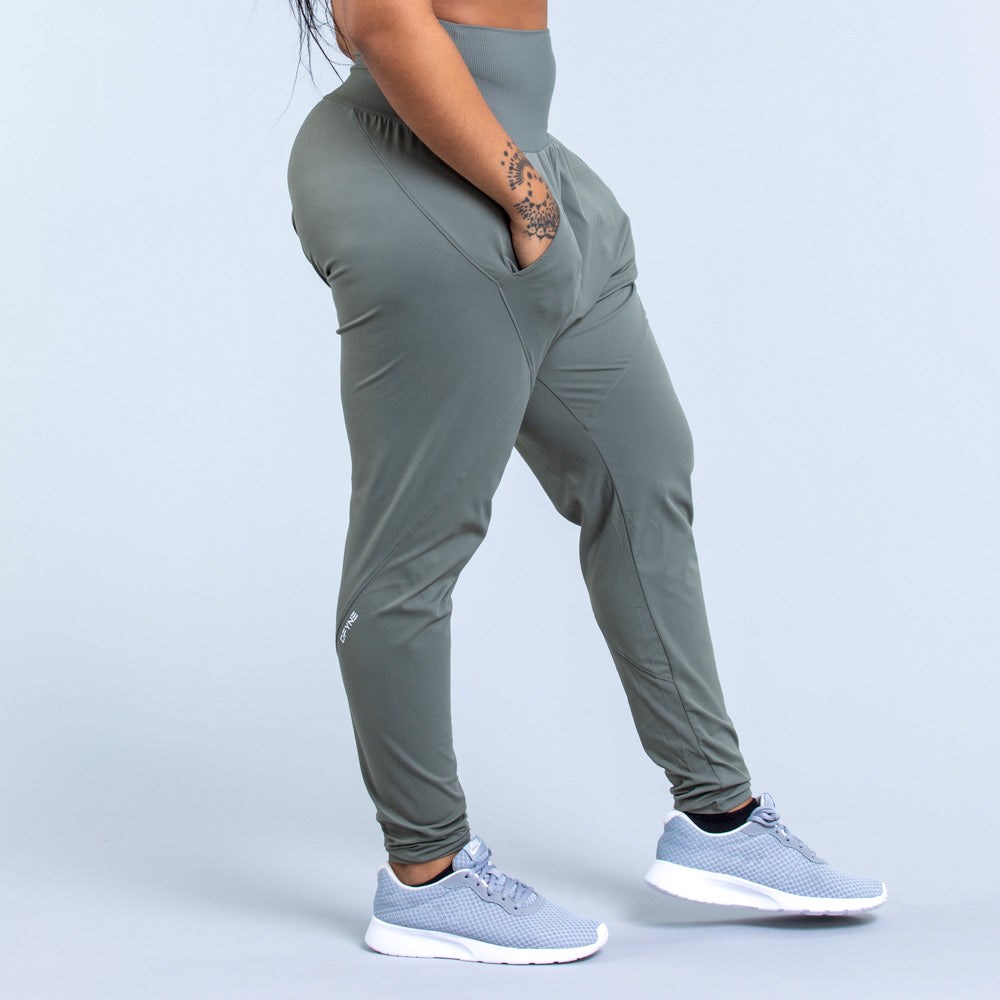 DFYNE Origin Harem Tapered Fit Joggers Moss Green | 7950423-BL