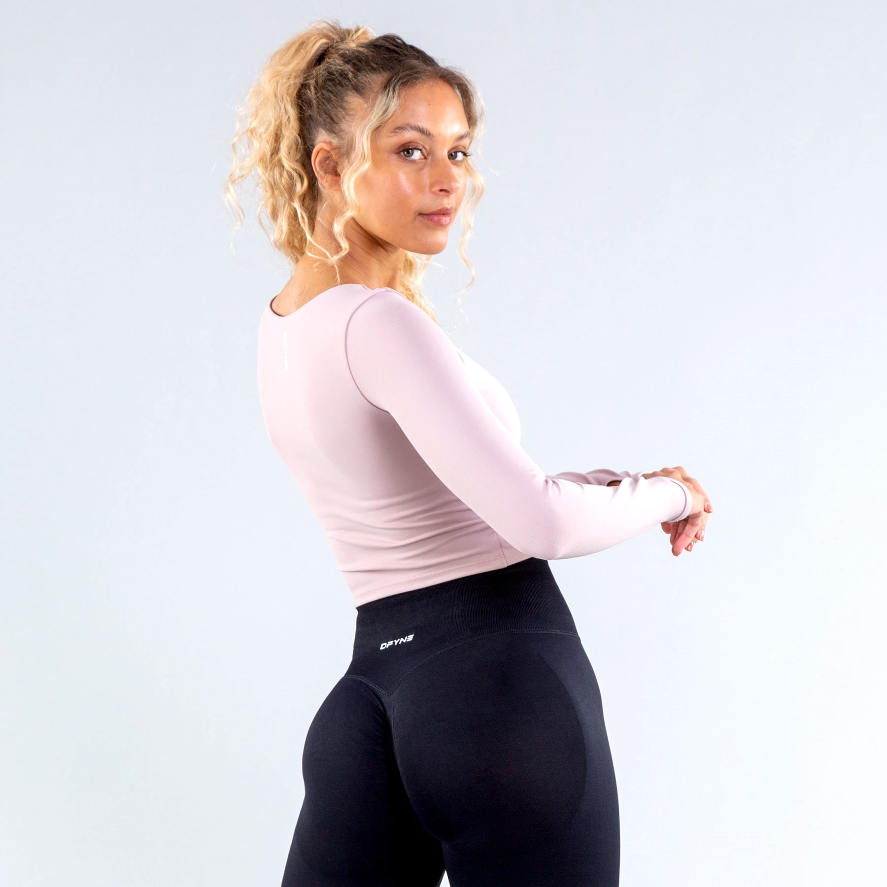 DFYNE Origin Long Sleeve Top Dusky Matte Pink | 5043728-WZ