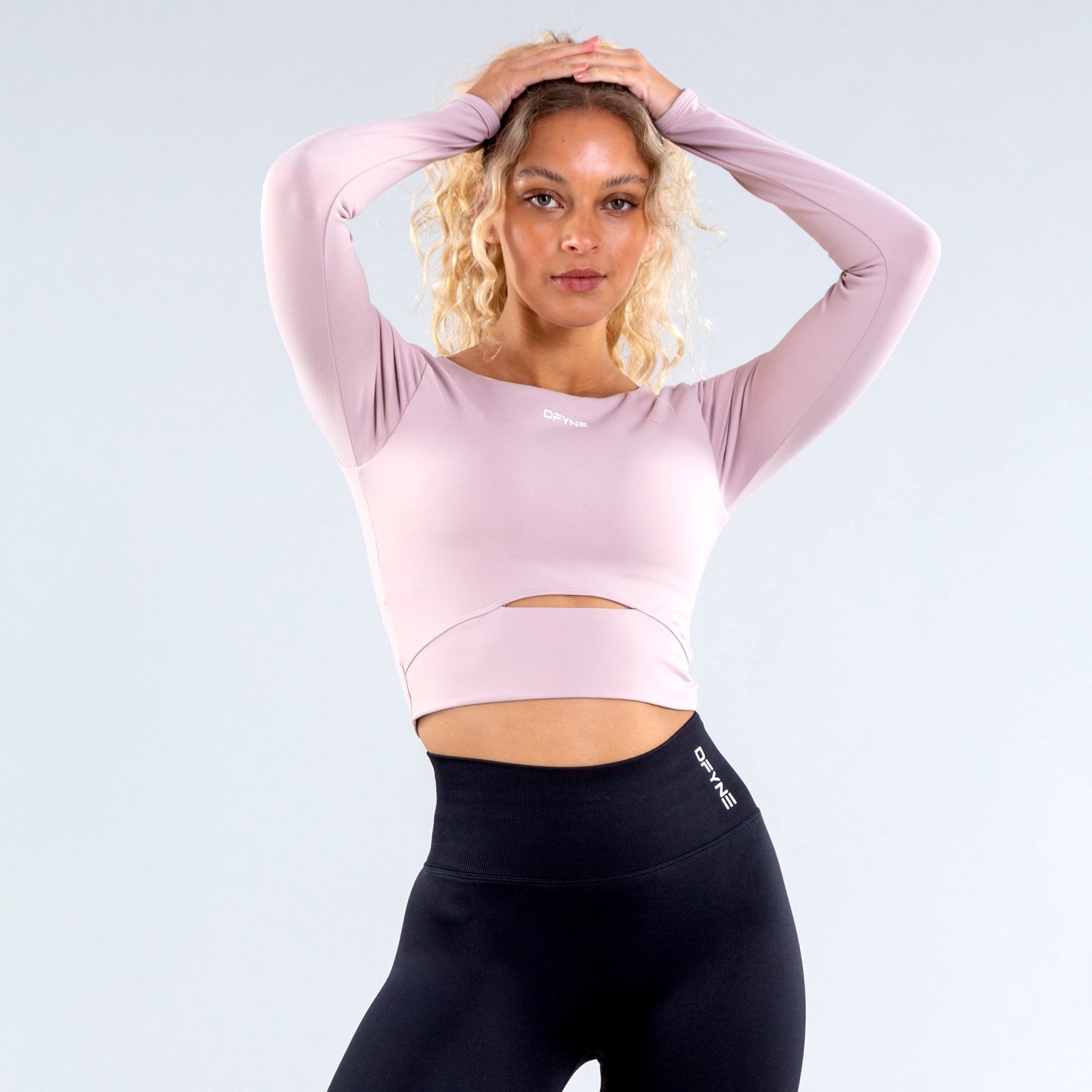 DFYNE Origin Long Sleeve Top Dusky Matte Pink | 5043728-WZ