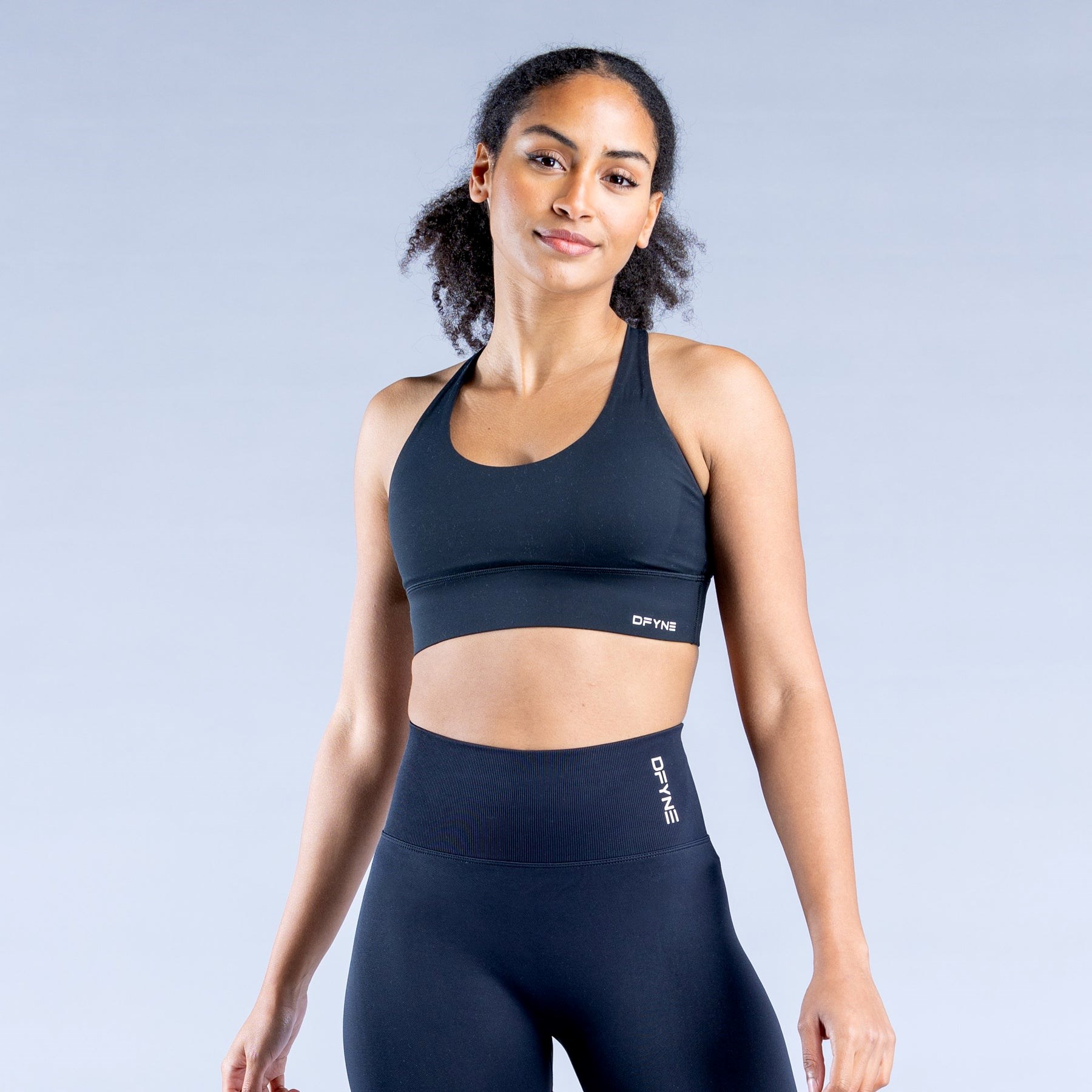 DFYNE Origin Sports Bra Midnight Black | 9753028-UC