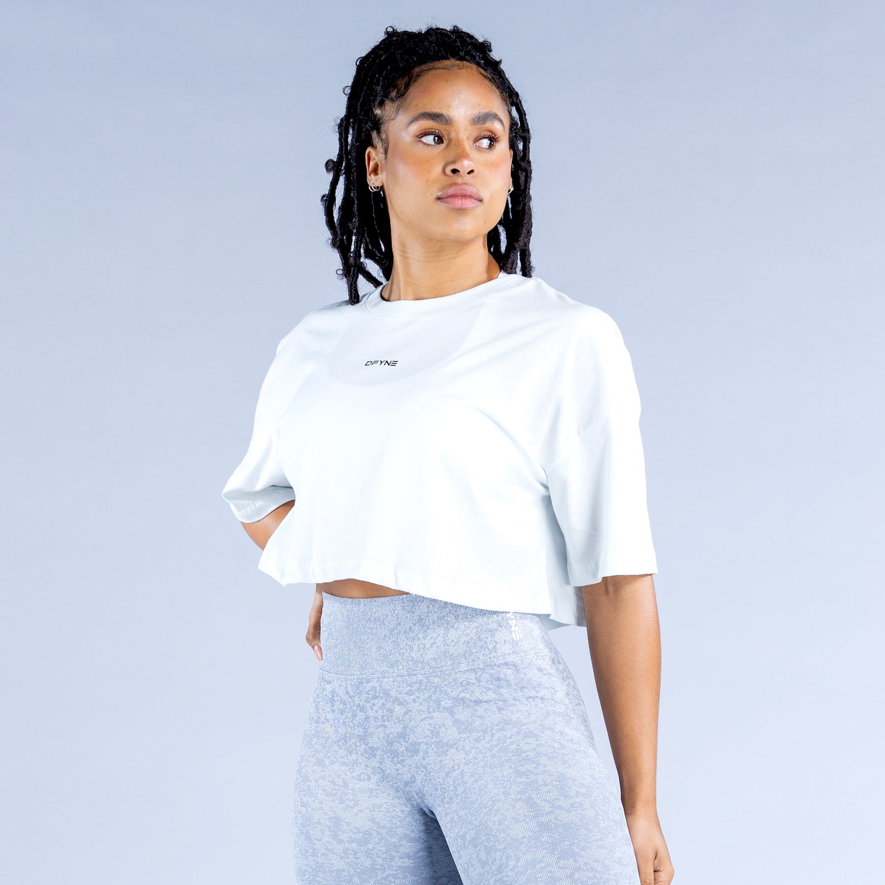 DFYNE Revive Crop Top White | 8436257-SQ