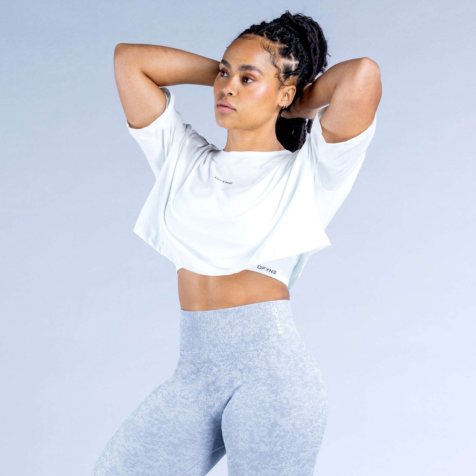 DFYNE Revive Crop Top White | 8436257-SQ